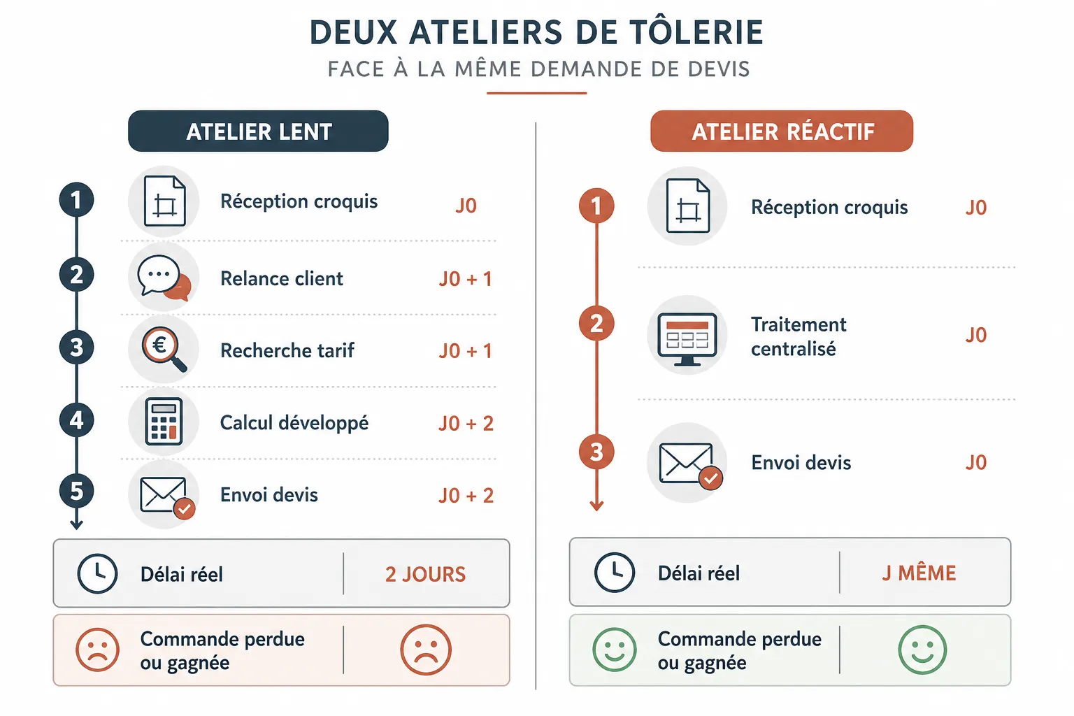 Délai de devis en tôlerie : l'avantage concurrentiel oublié